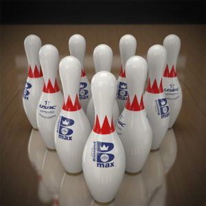 Wooden Ten Pin Bowling Set For Bowling Center
